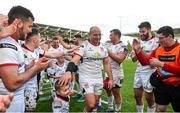 4 May 2019; Rory Best, right, and Darren Cave of Ulster are given a guard of honour by their team-mates following the Guinness PRO14 quarter-final match between Ulster and Connacht at Kingspan Stadium in Belfast. Photo by David Fitzgerald/Sportsfile