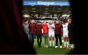 4 May 2019; Rory Best of Ulster speaks to his team-mates following the Guinness PRO14 quarter-final match between Ulster and Connacht at Kingspan Stadium in Belfast. Photo by David Fitzgerald/Sportsfile
