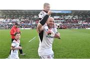 4 May 2019; Rory Best of Ulster with his son Richie following the Guinness PRO14 quarter-final match between Ulster and Connacht at Kingspan Stadium in Belfast. Photo by David Fitzgerald/Sportsfile