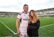 4 May 2019; Darren Cave of Ulster with his wife Helen following the Guinness PRO14 quarter-final match between Ulster and Connacht at Kingspan Stadium in Belfast. Photo by David Fitzgerald/Sportsfile