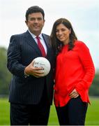5 May 2019; RTÉ Sport Brings You Closer to the 2019 GAA Championship with coverage across all platforms. 31 live games on television and online. Exclusive live radio coverage of all games. The Sunday Game celebrates 40 years on air. RTÉ Sport launched its comprehensive coverage of the 2019 GAA Championships on RTÉ Radio 1’s Sunday Sport. From New York to Croke Park in September RTÉ Sport will bring you closer to all the GAA Championship action this summer on TV, radio and online. The best in incisive analysis from a top team of panellists, a new Sunday Game Live presenter and a celebration of 40 years of The Sunday Game. Details include -  31 live games on RTÉ One, RTÉ2 and RTÉ Player. The Sunday Game’s 40 years celebrations. All live games also available on-demand on RTÉ Player, alongside additional clips & extras for each game. Exclusive national coverage of every match in both codes on RTÉ Radio 1’s Saturday Sport and Sunday Sport. Camogie quarter-finals, semi-finals and finals live on RTÉ2 and RTÉ Player with Championship highlights on the Sunday Game. 60 live games across football and hurling on RTÉ Raidió na Gaeltachta. Across its digital platforms, RTÉ Sport will have coverage of every moment of the All-Ireland Football and Hurling Championships, with reporters at every game. Live updates on every score via rte.ie/sport and the RTÉ News Now app. RTÉ GAA’s unrivalled panels include Brid Stack, Oisin McConville, Tomás Ó Sé, Kevin McStay, Denise Masterson, Ciaran Whelan, Valerie Mulcahy, Brendan Cummins, John Mullane, Donal Óg Cusack, Brian Carroll,  Anne Marie Hayes, Shane McGrath, Anthony Daly, Ursula Jacob, Jackie Tyrrell, Donal Óg Cusack, Henry Shefflin, Joe Brolly, Colm Cooper, Colm O’Rourke. Pictured are Des Cahill and Joanne Cantwell. Photo by Ramsey Cardy/Sportsfile