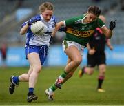 5 May 2019; Chloe Fennell of Waterford in action against Amanda Brosnan of Kerry  during the Lidl Ladies National Football League Division 2 Final match between Kerry and Waterford at Parnell Park in Dublin. Photo by Ray McManus/Sportsfile