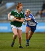5 May 2019; Louise Ni Mhuireachtaigh of Kerry in action against Maria Delahunty of Waterford during the Lidl Ladies National Football League Division 2 Final match between Kerry and Waterford at Parnell Park in Dublin. Photo by Ray McManus/Sportsfile