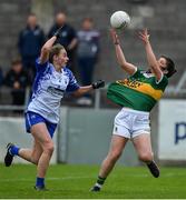 5 May 2019; Fiadhna Tangney of Kerry in action against Rebecca Casey of Waterford during the Lidl Ladies National Football League Division 2 Final match between Kerry and Waterford at Parnell Park in Dublin. Photo by Brendan Moran/Sportsfile