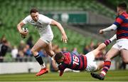 5 May 2019; Sean French of Cork Constitution is tackled by Jack Power of Clontarf during the All-Ireland League Division 1 Final match between Cork Constitution and Clontarf at the Aviva Stadium in Dublin. Photo by Oliver McVeigh/Sportsfile