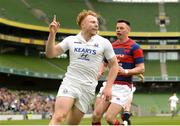 5 May 2019; Robert Jermyn of Cork Constitution celebrates after running in to score his side's second try during the All-Ireland League Division 1 Final match between Cork Constitution and Clontarf at the Aviva Stadium in Dublin. Photo by Oliver McVeigh/Sportsfile