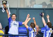 5 May 2019; Waterford captain Karen McGrath and her team-mates celebrate with the Division 2 cup after the Lidl Ladies National Football League Division 2 Final match between Kerry and Waterford at Parnell Park in Dublin. Photo by Brendan Moran/Sportsfile