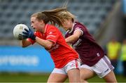 5 May 2019; Daire Kiely of Cork in action against Mairead Coyne of Galway during the Lidl Ladies National Football League Division 1 Final match between Cork and Galway at Parnell Park in Dublin. Photo by Ray McManus/Sportsfile