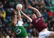 5 May 2019; Seán Andy Ó Ceallaigh of Galway in action against Killian Butler of London during the Connacht GAA Football Senior Championship Quarter-Final match between London and Galway at McGovern Park in Ruislip, London, England. Photo by Harry Murphy/Sportsfile