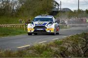 5 May 2019; Alastair Fisher and Gordon Noble in their Ford Fiesta during Day Two Rally of the Lakes, Round 4 of the 2019 Tarmac Rally Championship in Killarney, Co Kerry. Photo by Philip Fitzpatrick/Sportsfile