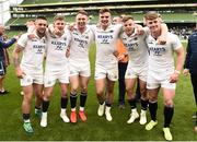 5 May 2019; Cork Constitution players celebrating after the All-Ireland League Division 1 Final match between Cork Constitution and Clontarf at the Aviva Stadium in Dublin. Photo by Oliver McVeigh/Sportsfile