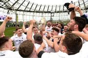 5 May 2019; Cork Constitution celebrate with the cup after the All-Ireland League Division 1 Final match between Cork Constitution and Clontarf at the Aviva Stadium in Dublin. Photo by Oliver McVeigh/Sportsfile
