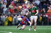 5 May 2019; Robert Gorman of New York in action against James McCormack of Mayo during the Connacht GAA Football Senior Championship Quarter-Final match between New York and Mayo at Gaelic Park in New York, USA. Photo by Piaras Ó Mídheach/Sportsfile