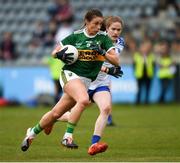 5 May 2019; Amanda Brosnan of Kerry in action against Emma Murray of Waterford during the Lidl Ladies National Football League Division 2 Final match between Kerry and Waterford at Parnell Park in Dublin. Photo by Ray McManus/Sportsfile