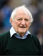 5 May 2019; Brendan Martin, a native of Tullamore, County Offaly, who organised Ladies' Gaelic football games in the early 1970s and became one of the first treasurers of the then newly founded Ladies' Gaelic Football Association, is photographed after the Lidl Ladies National Football League Division 2 Final match between Kerry and Waterford at Parnell Park in Dublin. Photo by Ray McManus/Sportsfile