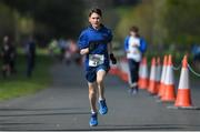 4 May 2019; A participant competing in the Family Mile at the Irish Runner 5k in conjunction with the AAI National 5k Championships, Phoenix Park in Dublin. Photo by Brendan Moran/Sportsfile