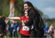 4 May 2019; Participants competing in the Family Mile at the Irish Runner 5k in conjunction with the AAI National 5k Championships, Phoenix Park in Dublin. Photo by Brendan Moran/Sportsfile