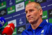 6 May 2019; Senior coach Stuart Lancaster during a Leinster Rugby press conference at Leinster Rugby Headquarters in UCD, Dublin. Photo by Ramsey Cardy/Sportsfile