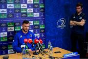 6 May 2019; Robbie Henshaw during a Leinster Rugby Press Conference at Leinster Rugby Headquarters in UCD, Dublin. Photo by Ramsey Cardy/Sportsfile