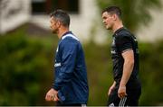 6 May 2019; Jonathan Sexton, right, and Rob Kearney during Leinster Rugby squad training at Rosemount in UCD, Dublin. Photo by Ramsey Cardy/Sportsfile