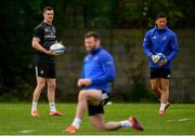 6 May 2019; Jonathan Sexton, left, and Noel Reid during Leinster Rugby squad training at Rosemount in UCD, Dublin. Photo by Ramsey Cardy/Sportsfile