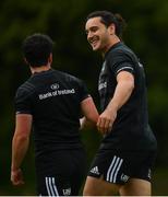 6 May 2019; James Lowe, right, and Paddy Patterson during Leinster Rugby squad training at Rosemount in UCD, Dublin. Photo by Ramsey Cardy/Sportsfile