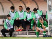6 May 2019; Republic of Ireland captain Séamas Keogh after picking up an injury during the 2019 UEFA European Under-17 Championships Group A match between Republic of Ireland and Czech Republic at the Regional Sports Centre in Waterford. Photo by Stephen McCarthy/Sportsfile