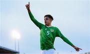 6 May 2019; Andrew Omobamidele of Republic of Ireland celebrates after scoring his side's first goal during the 2019 UEFA European Under-17 Championships Group A match between Republic of Ireland and Czech Republic at the Regional Sports Centre in Waterford. Photo by Stephen McCarthy/Sportsfile