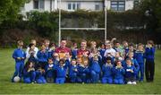 7 May 2019; Tipperary hurler Noel McGrath and Monaghan footballer Rory Beggan with schoolkids from St Mary's National School during the Cúl Heroes Trading Cards 2019 Collection Launch at St Mary's National School in Fairview, Dublin. Photo by David Fitzgerald/Sportsfile