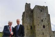 7 May 2019; International team managers Mick McCarthy and Colin Bell visited Trim Castle and the Knightsbrook Hotel today to officially launch the 2019 Football Association of Ireland AGM and Festival of Football. The Royal County will host both events for the first time at the end of July, culminating with the Association’s AGM at the popular Knightsbrook hotel on Saturday, July 27th. All 38 clubs in Meath will receive visits from FAI management, former internationals and coaching staff during the week long festivities. Clubs will also benefit from financial aid and coaching assistance as Meath becomes the 13th host of the Festival of Football which launched in 2007. This year’s Festival is supported by Meath County Council and the Meath Local Sports Partnership. Pictured is Tom Kelly, Cathaoirleach, Meath County Council, and Republic of Ireland manager Mick McCarthy at Trim Castle. Photo by Stephen McCarthy/Sportsfile