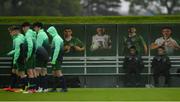 8 May 2019; Gavin Bazunu, left, and Joe Hodge, right, during a Republic of Ireland U17 training at FAI National Training Centre in Abbotstown, Dublin. Photo by Eóin Noonan/Sportsfile