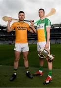 9 May 2019; Joe McDonagh Cup hurlers Martin Stackpoole of Kerry and Pat Camon of Offaly in attendance at the official launch of Joe McDonagh, Christy Ring, Nicky Rackard and Lory Meagher Competitions at Croke Park in Dublin. Photo by Eóin Noonan/Sportsfile