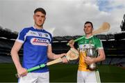 9 May 2019; Joe McDonagh Cup hurlers Paddy Purcell of Laois and Pat Camon of Offaly in attendance at the official launch of Joe McDonagh, Christy Ring, Nicky Rackard and Lory Meagher Competitions at Croke Park in Dublin. Photo by Eóin Noonan/Sportsfile