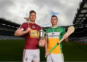 9 May 2019; Joe McDonagh Cup hurlers Tommy Doyle of Westmeath and Pat Camon of Offaly in attendance at the official launch of Joe McDonagh, Christy Ring, Nicky Rackard and Lory Meagher Competitions at Croke Park in Dublin. Photo by Eóin Noonan/Sportsfile
