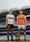 9 May 2019; Robert Curley of Warwickshire and Stephen Renaghan of Armagh who will compete in the Nicky Rackard Cup in attendance at the official launch of Joe McDonagh, Christy Ring, Nicky Rackard and Lory Meagher Competitions at Croke Park in Dublin. Photo by Stephen McCarthy/Sportsfile