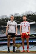 9 May 2019; Robert Curley of Warwickshire and Dermot Begley of Tyrone who will compete in the Nicky Rackard Cup in attendance at the official launch of Joe McDonagh, Christy Ring, Nicky Rackard and Lory Meagher Competitions at Croke Park in Dublin. Photo by Stephen McCarthy/Sportsfile