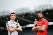 9 May 2019; Robert Curley of Warwickshire and Gerard Smyth of Louth who will compete in the Nicky Rackard Cup in attendance at the official launch of Joe McDonagh, Christy Ring, Nicky Rackard and Lory Meagher Competitions at Croke Park in Dublin. Photo by Stephen McCarthy/Sportsfile