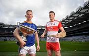 9 May 2019; Christy Ring Cup hurlers Warren Kavanagh of Wicklow, left, and Brian Óg McGilligan of Derry in attendance at the official launch of Joe McDonagh, Christy Ring, Nicky Rackard and Lory Meagher Competitions at Croke Park in Dublin. Photo by David Fitzgerald/Sportsfile
