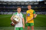 9 May 2019; Christy Ring Cup hurlers Fergal Collins of London, left, and Danny Cullen of Donegal in attendance at the official launch of Joe McDonagh, Christy Ring, Nicky Rackard and Lory Meagher Competitions at Croke Park in Dublin. Photo by David Fitzgerald/Sportsfile