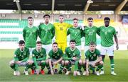 9 May 2019; The Republic of Ireland team prior to the 2019 UEFA European Under-17 Championships Group A match between Belgium and Republic of Ireland at Tallaght Stadium in Dublin. Photo by Stephen McCarthy/Sportsfile