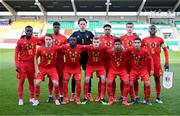 9 May 2019; The Belgium team prior to the 2019 UEFA European Under-17 Championships Group A match between Belgium and Republic of Ireland at Tallaght Stadium in Dublin. Photo by Stephen McCarthy/Sportsfile