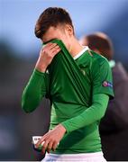 9 May 2019; Joshua Giurgi of Republic of Ireland reacts following the 2019 UEFA European Under-17 Championships Group A match between Belgium and Republic of Ireland at Tallaght Stadium in Dublin. Photo by Stephen McCarthy/Sportsfile