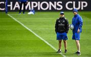 10 May 2019; Backs coach Felipe Contepomi, left, and head coach Leo Cullen during the Leinster team captain's run at St James' Park in Newcastle Upon Tyne, England.  Photo by Brendan Moran/Sportsfile