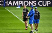 10 May 2019; Jonathan Sexton, left, head coach Leo Cullen and backs coach Felipe Contepomi during the Leinster team captain's run at St James' Park in Newcastle Upon Tyne, England.  Photo by Brendan Moran/Sportsfile