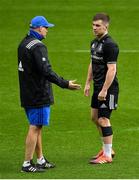 10 May 2019; Backs coach Felipe Contepomi with Luke McGrath during the Leinster team captain's run at St James' Park in Newcastle Upon Tyne, England.  Photo by Brendan Moran/Sportsfile