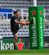 10 May 2019; James Lowe during the Leinster team captain's run at St James' Park in Newcastle Upon Tyne, England. Photo by Ramsey Cardy/Sportsfile