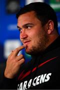 10 May 2019; Jamie George during a Saracens press conference at St James' Park in Newcastle Upon Tyne, England.  Photo by Ramsey Cardy/Sportsfile