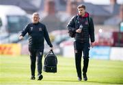 10 May 2019; Dundalk first team coach John Gill and Seán Gannon of Dundalk arrive prior to the SSE Airtricity League Premier Division match between Bohemians and Dundalk at Dalymount Park in Dublin. Photo by Ben McShane/Sportsfile