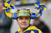 10 May 2019; An ASM Clermont Auvergne fan prior to the Heineken Challenge Cup Final match between ASM Clermont Auvergne and La Rochelle at St James' Park in Newcastle Upon Tyne, England. Photo by Brendan Moran/Sportsfile