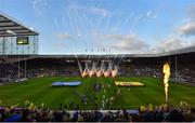10 May 2019; Both teams run out ahead of the Heineken Challenge Cup Final match between ASM Clermont Auvergne and La Rochelle at St James' Park in Newcastle Upon Tyne, England. Photo by Ramsey Cardy/Sportsfile